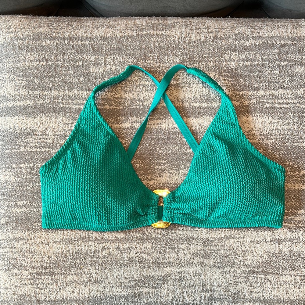 Bleu Rod Beattie green swimsuit top